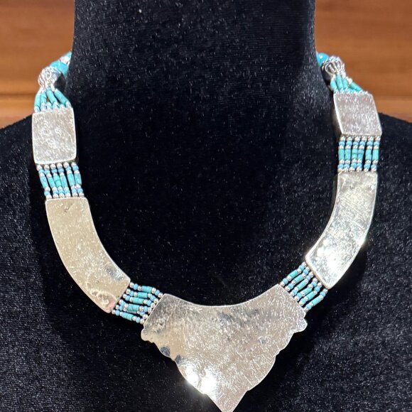 Handmade Tibetan Beaded Necklaces.  Various sizes, stones, and designs available - Picture 8 of 14